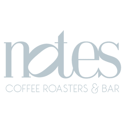 A close-up of a coffee cup with a saucer on a wooden table, promoting a coffee shop.